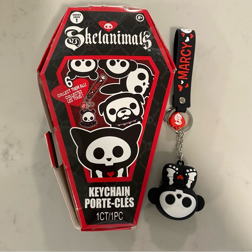 NWT - Marcy - Skelanimals Bag Charm/Keychain - Monkey